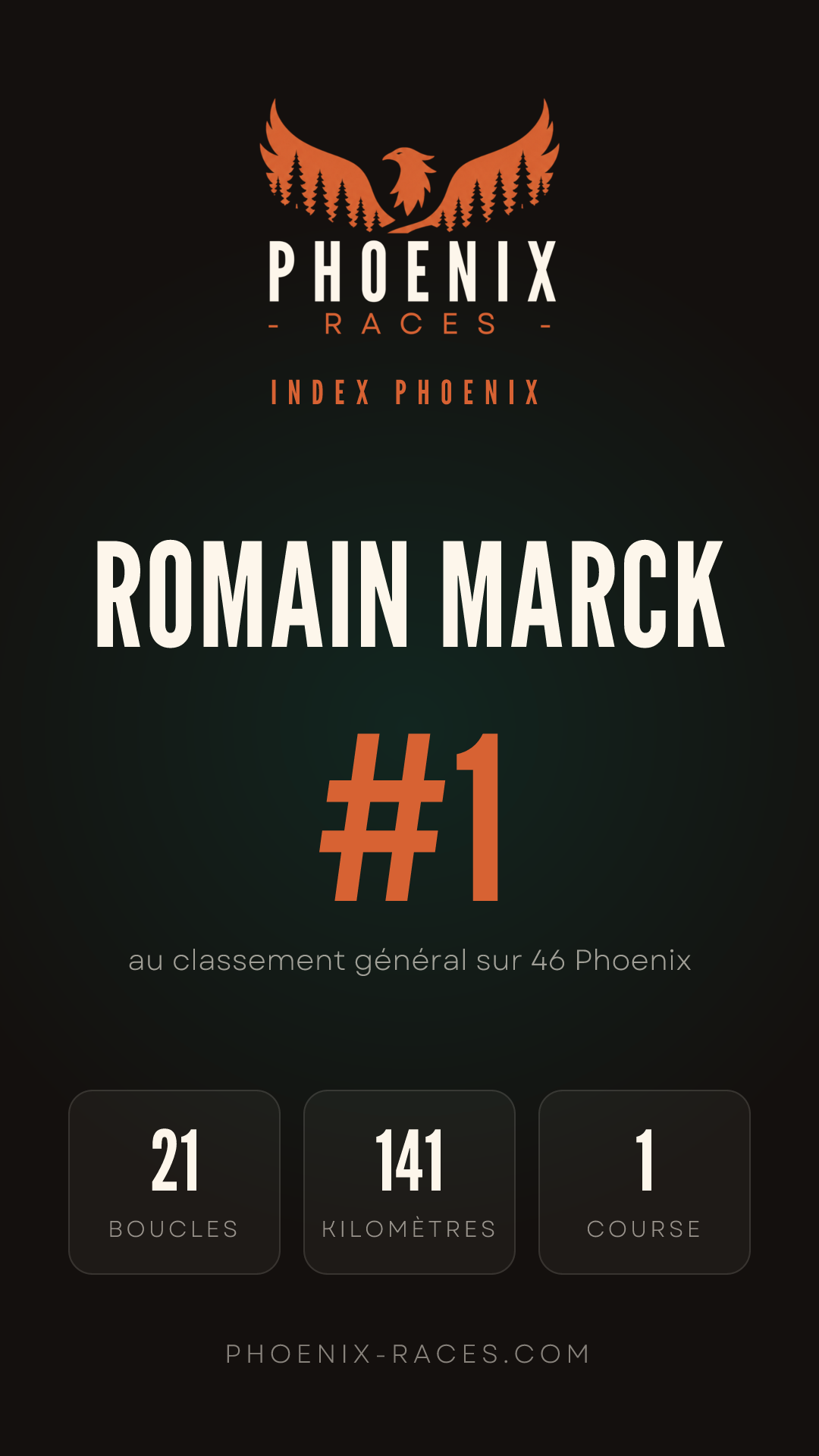 Carte Index Phoenix de Romain Marck